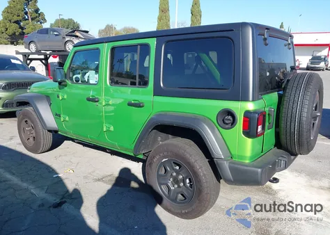 2025 Jeep Wrangler 4-Door Sport 4X4 from USA, damaged, VIN 1C4PJXDN0SW574429